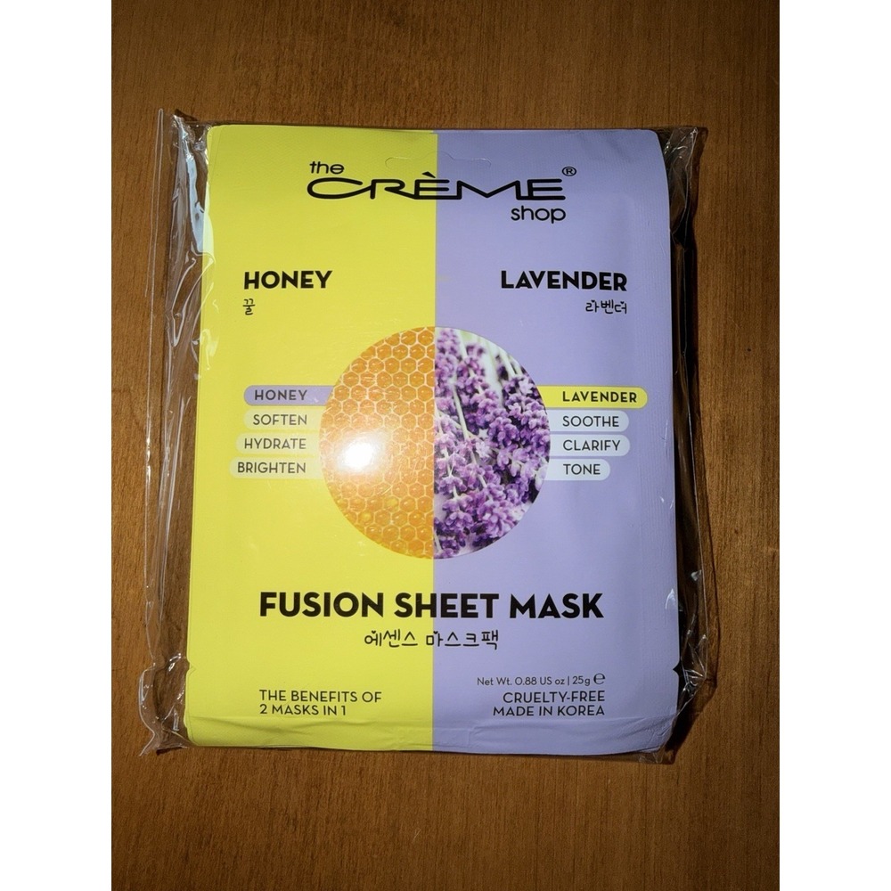 NEW The Creme Shop Honey And Lavender Fusion Sheet Mask PACK OF 6